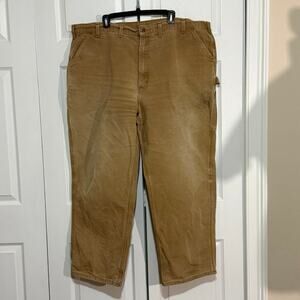 Carhartt B11-BRN Carpenter pants size 48” x 32”. Hammer loop. Tool pockets.